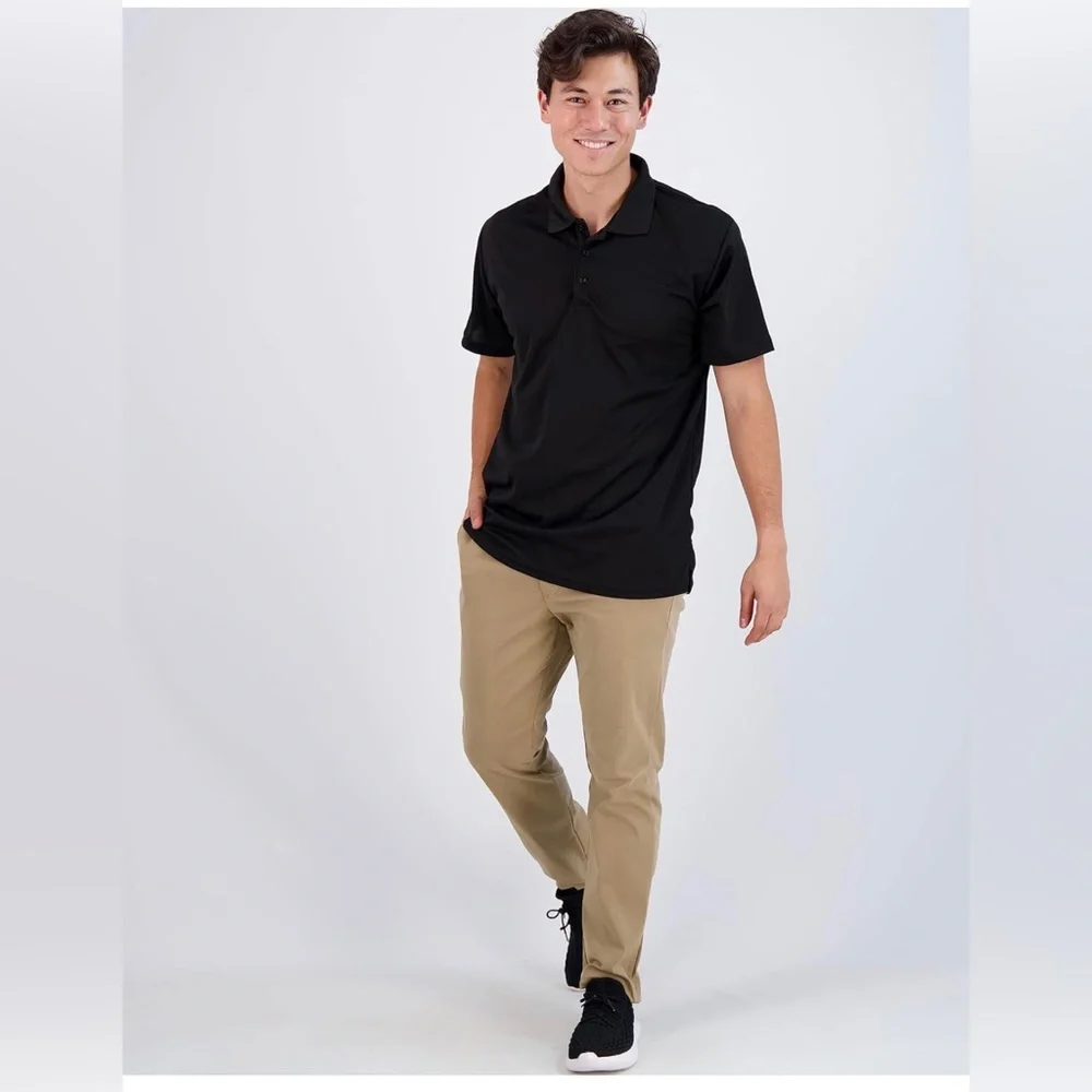 NEW - Men's Dry Fit Polo Shirt Set (3 Pack) - Picture 4 of 5